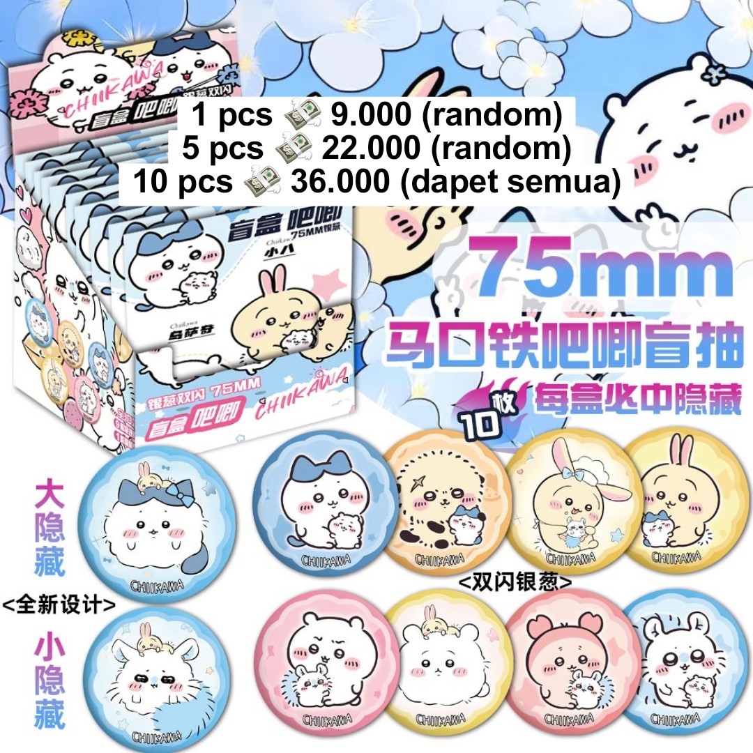 jajanbarengikan's tweet image. haii~ aku membawa jajanan pin 7,5cm!!

order=dm id line nya ya, biar aku invit ke go!