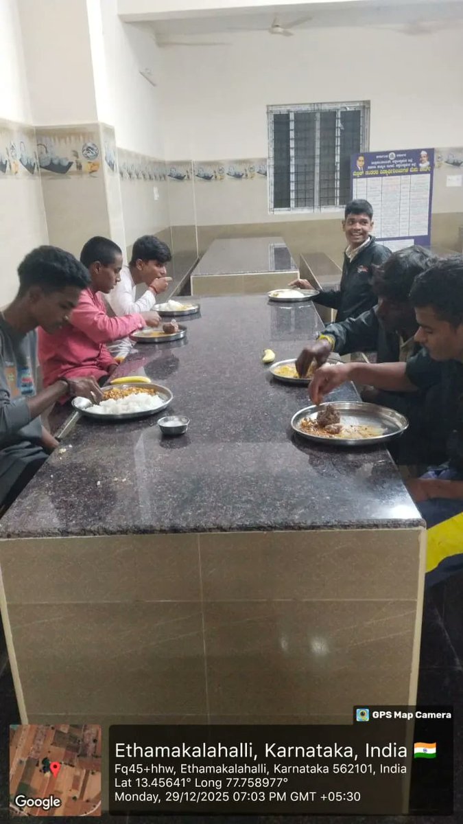 Dinner  #SocialAudit_SWDMeals #SocialWelfare_Karnataka