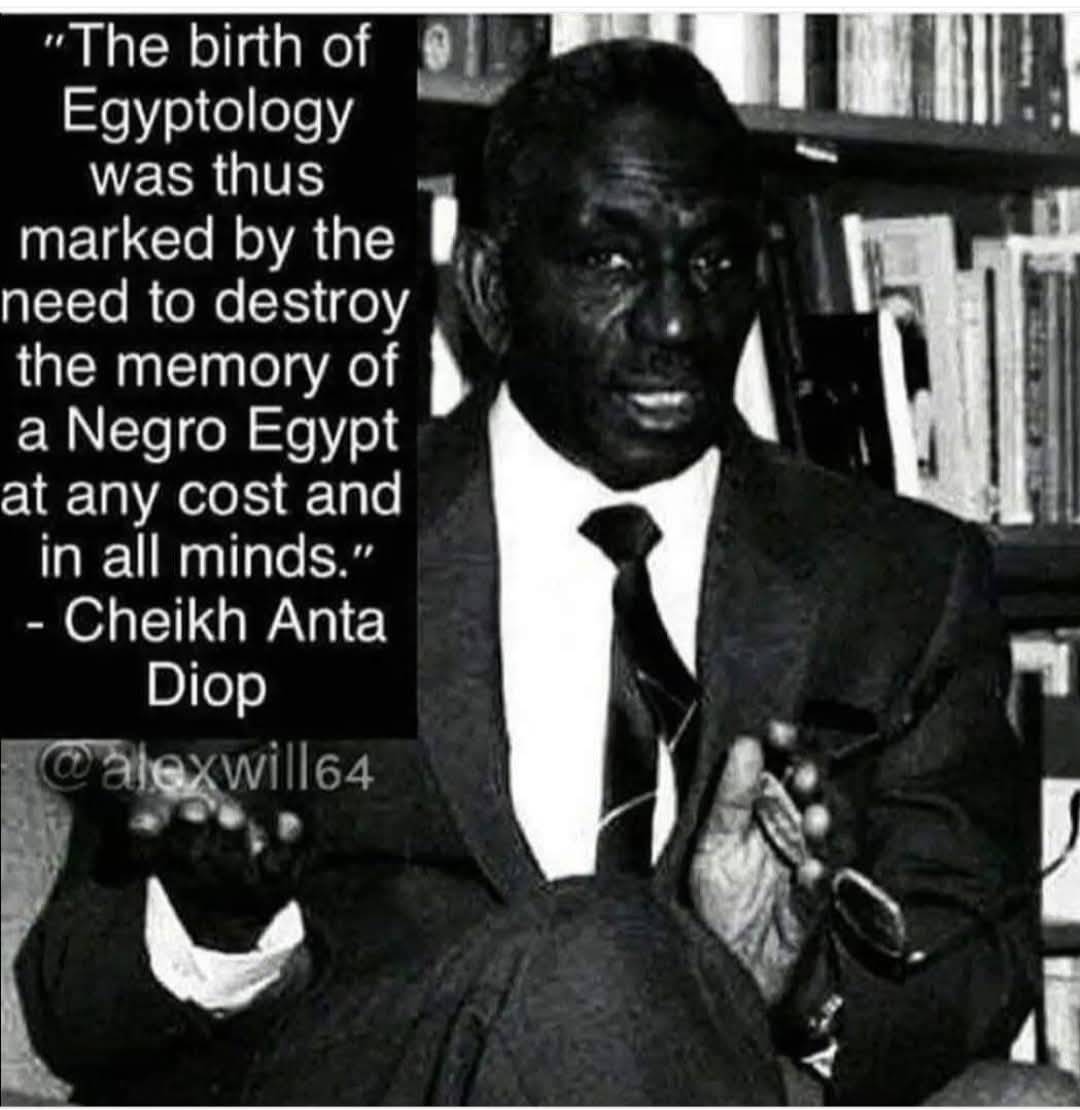 BlkHistStudies's tweet photo. Dr. Cheikh Anta Diop was a Poly math. He was a reputable scholar and a scientist. He and Dr. Obenga debunked the Eurocentric and Arabcentric lies about the peopling of Kemet at Cairo Symposium of 1974. #cheikhantadiop #theopileobenga #cairosymposium https://t.co/kZP7EKEef4