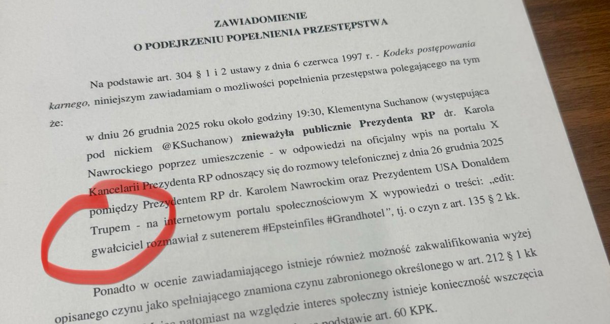 Klementyna Suchanow tweet media