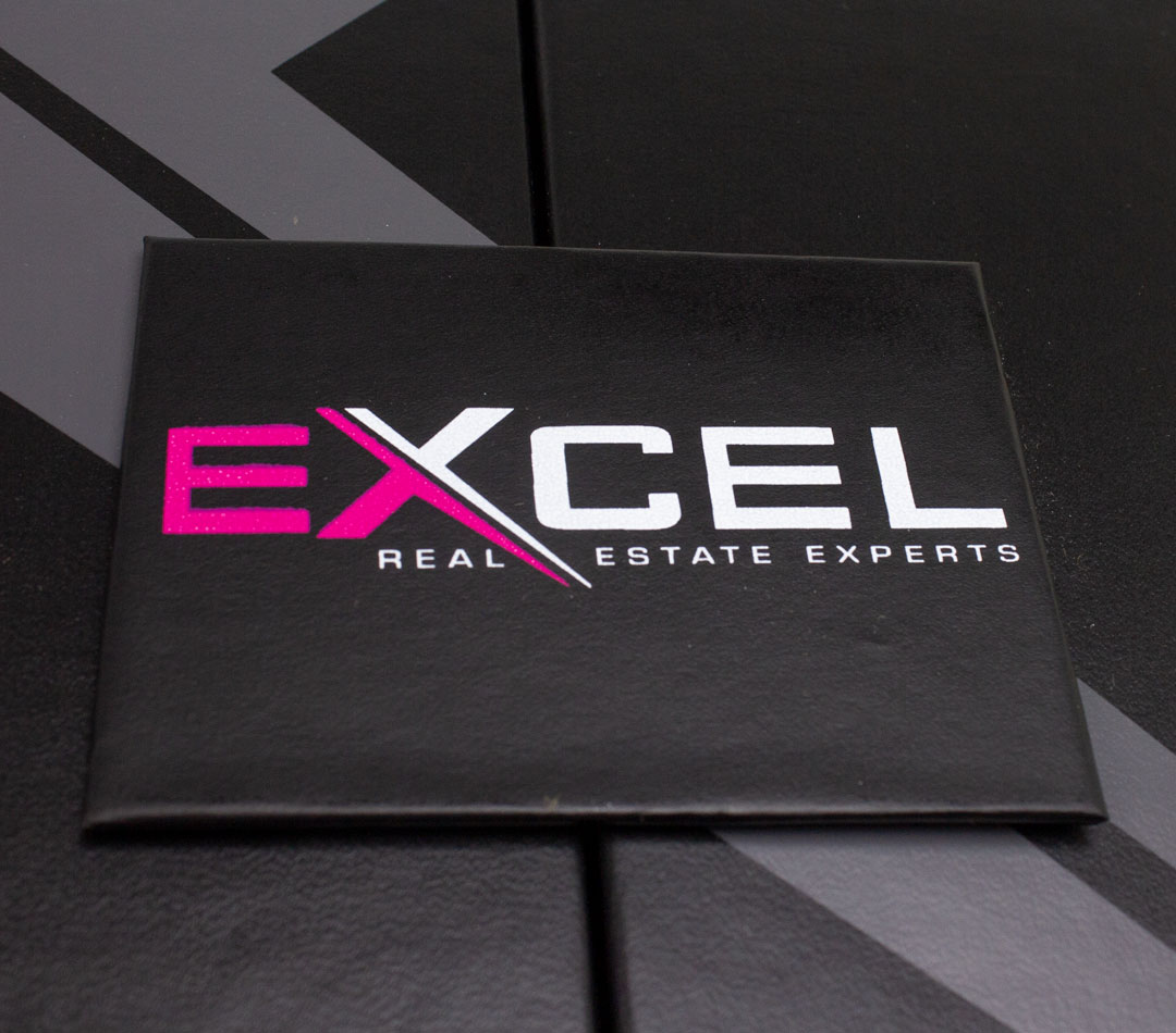 The Gate Fold Box is the most high-end, premium luxury box that we make. Handmade with precision, this Excel Real Estate Gate Fold features multi-color foil stamping on our signature Black Ultima paper. #magboxmonday #excelrealestate #realestateexpert #realtor #realestateagent