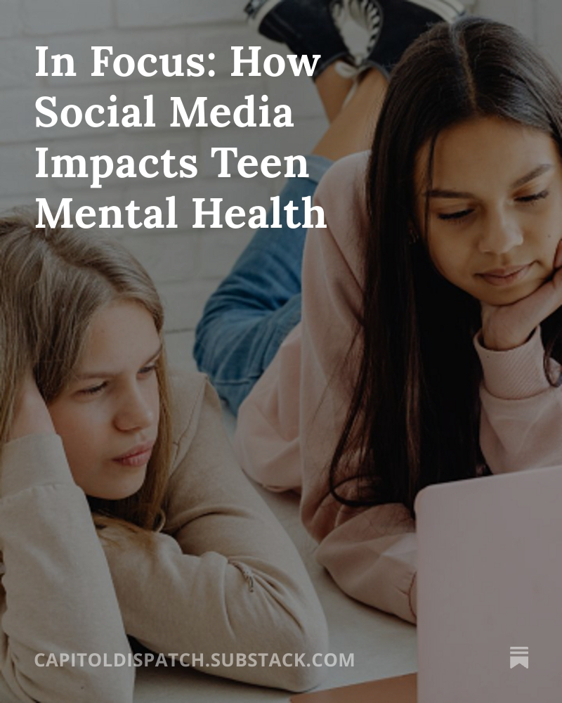 CapDispatch's tweet image. In Focus: How Social Media Impacts Teen Mental Health bit.ly/4jikNw4