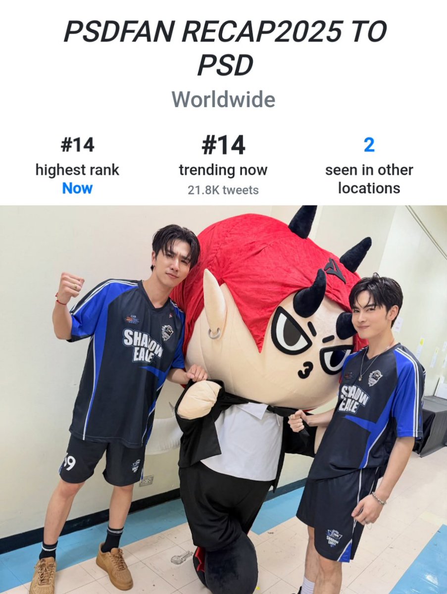 TrendforPerth's tweet image. TRENDING IN WORLDWIDE NO. 14 🌎 
TRENDING IN WORLDWIDE NO. 14 🌎 
TRENDING IN WORLDWIDE NO. 14 🌎 

🖤🤍❤️

PSDFAN RECAP2025 TO PSD

#PerthSantaDomiiaJourney2025
#PerthSanta #เพิร์ธแซนต้า #DOMIIA
#PerthTanapon #KDPPE #Santapp