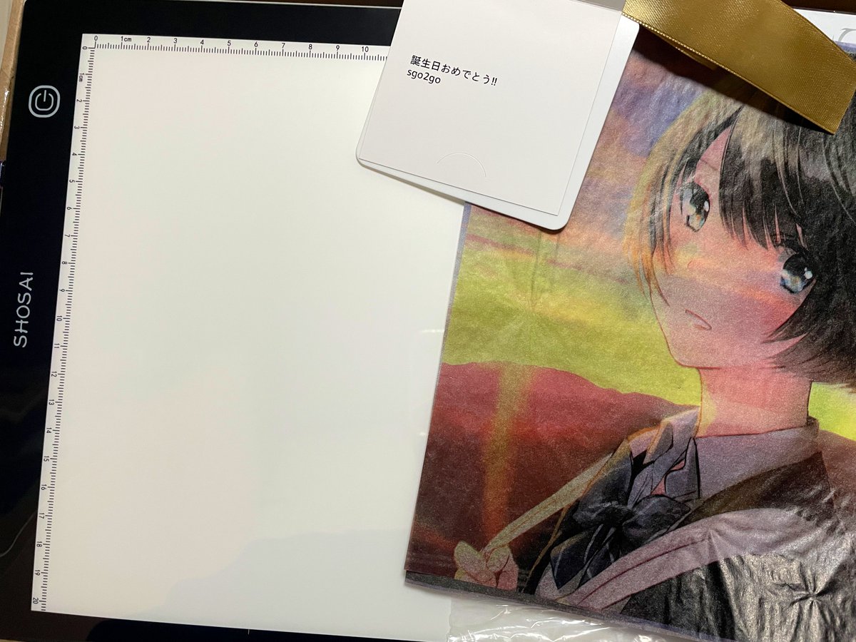 sgo2goさん！ありがとうございます〜😆 実はトレース台持ってなかった