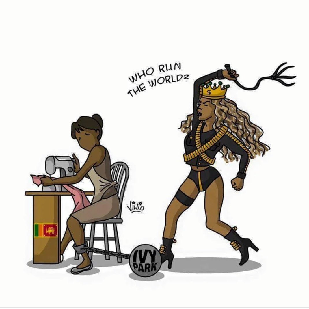 Getting rich off the backs of sweatshop workers should not be a flex