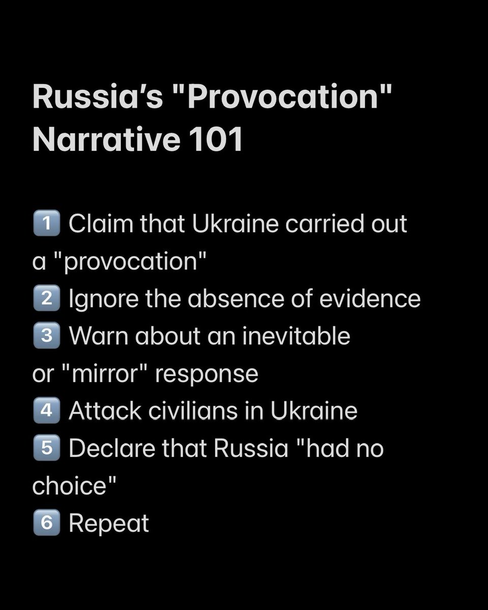 Russia remains true to a barbaric principle it has never abandoned: accuse the others, then strike on its own.

The recent fakes about the alleged “attempt to attack Putin’s residence” follow a familiar Russian tactic: shifting responsibility to justify its further actions (read: