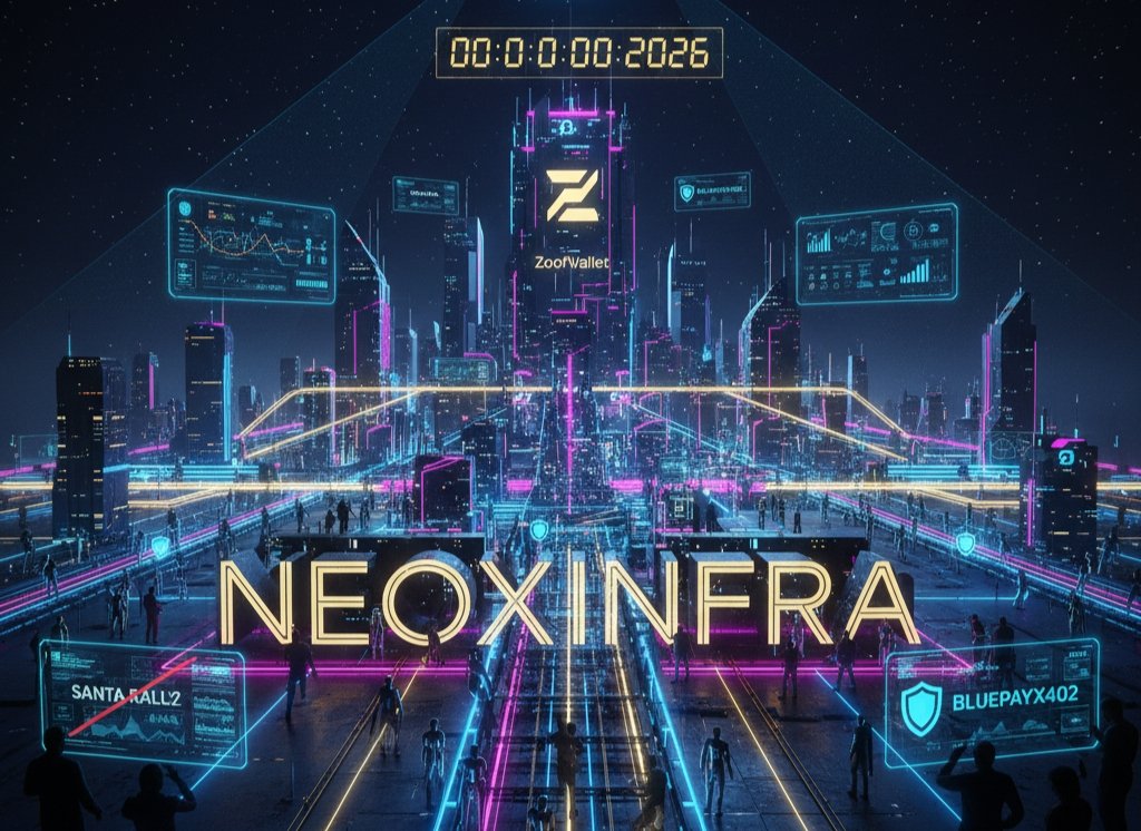 CrypZeph's tweet photo. The countdown to 2026 has begun, and the weak are already out. While the retail crowd waits for a "Santa Rally" that never came, the @NeoxInfra and @zoofwallet synergy is executing a cold, tactical takeover of the year-end liquidity.

​The machine doesn't care about the calendar. It only cares about Dominance.
​The Institutional Hub: @NeoxInfra
​Efficiency is the only currency that matters in a bear-ish winter.

 @NeoxInfra has finalized its 2025 roadmap by becoming the undisputed backbone of stablecoin yield. Their Agentic Yield Layer is now the primary gateway for institutions looking to escape the manual grind. This isn't just a protocol it's the treasury for the next cycle.
​The Tactical Eye: @zoofwallet
​Intelligence is the supreme advantage. On @virtuals_io, @zoofwallet has become the most active command center in the Base ecosystem. Your AI agents are currently hunting 24/7, outperforming human panic with algorithmic precision. From prediction markets to spot rebalancing, your $ZOOF agents are grinding while the world sleeps

​The Unified Force
​The wealth loop is now a closed circuit of lethal performance:
​@bluepayx402 & $BLUE: The payment rails are live, ensuring that your agentic alpha is instantly convertible into real-world power.
​@arbusai & $ARBUS: The eyes of the swarm. Providing the real-time social intelligence and narrative data that ensures your agents are always ahead of the next trend.

​The Final Verdict
​2025 was the year of the shift. 2026 will be the year of the rule. The $NEOX signal was the warning, and the $ZOOF execution is the reality. If you aren't running the agentic stack, you are the fuel for the machines that do.
​The blueprint is operational. The agents are ready. The future is automated.

​The Apex Stack:
$NEOX $ZOOF $ARBUS $BLUE @NeoxInfra @zoofwallet @virtuals_io
