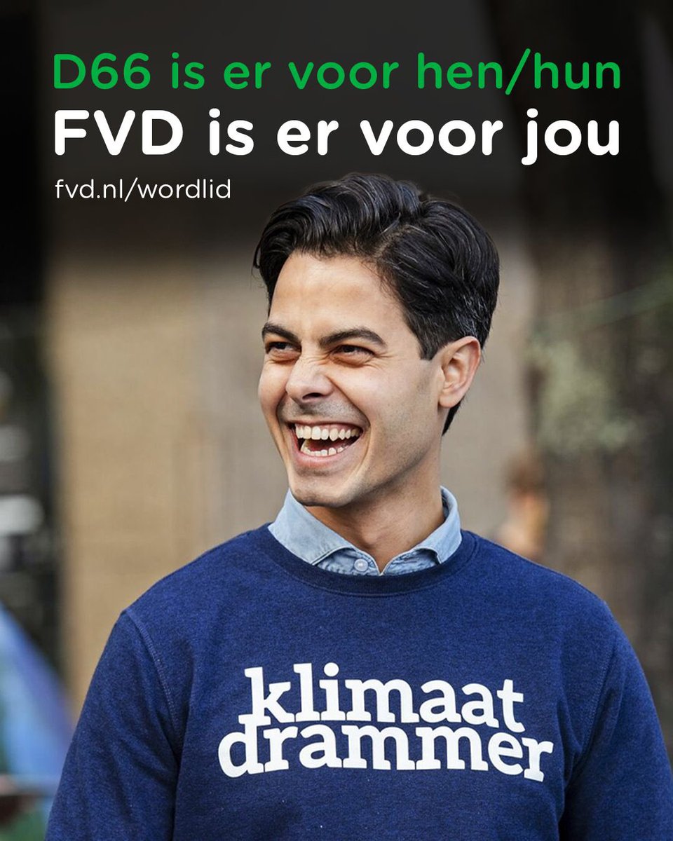 De massale immigratie en het klimaatbeleid, aangestuurd vanuit Brussel, zijn desastreus voor onze welvaart.

FVD is de enige partij die het écht anders wil en opkomt voor eigen grens en geld. De Nederlander moet weer op één komen te staan. Steun ons via fvd.nl/wordlid