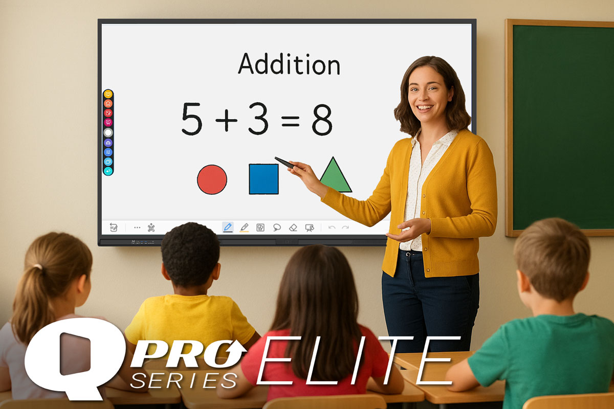 🚀 Introducing the Q Pro Elite – the next evolution in interactive displays. With Android 15, 16GB RAM, 256GB storage, NFC login, a built-in 8-mic array, and immersive audio, it's built to power the future of collaboration. ✨ Learn more at newline.pub/4ak9b9u