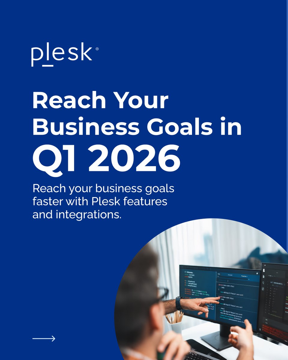 Plesk's tweet image. Hit Q1 2026 running! Plesk helps SMBs, freelancers, &amp;amp; agencies reach their goals: 
🔸SocialBee: AI social media management
🔸SiteJet Builder: Instant website creation
🔸WP Toolkit: WordPress automation
🔸SEO Toolkit: SEO optimization

b.link/q8i28nxc
