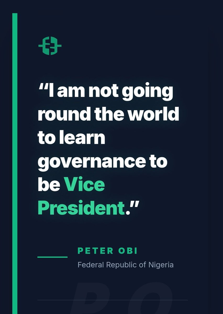 I'm not going round the world to learn governance to be vice president <a href="/Acemanel/">Field Marshal</a>