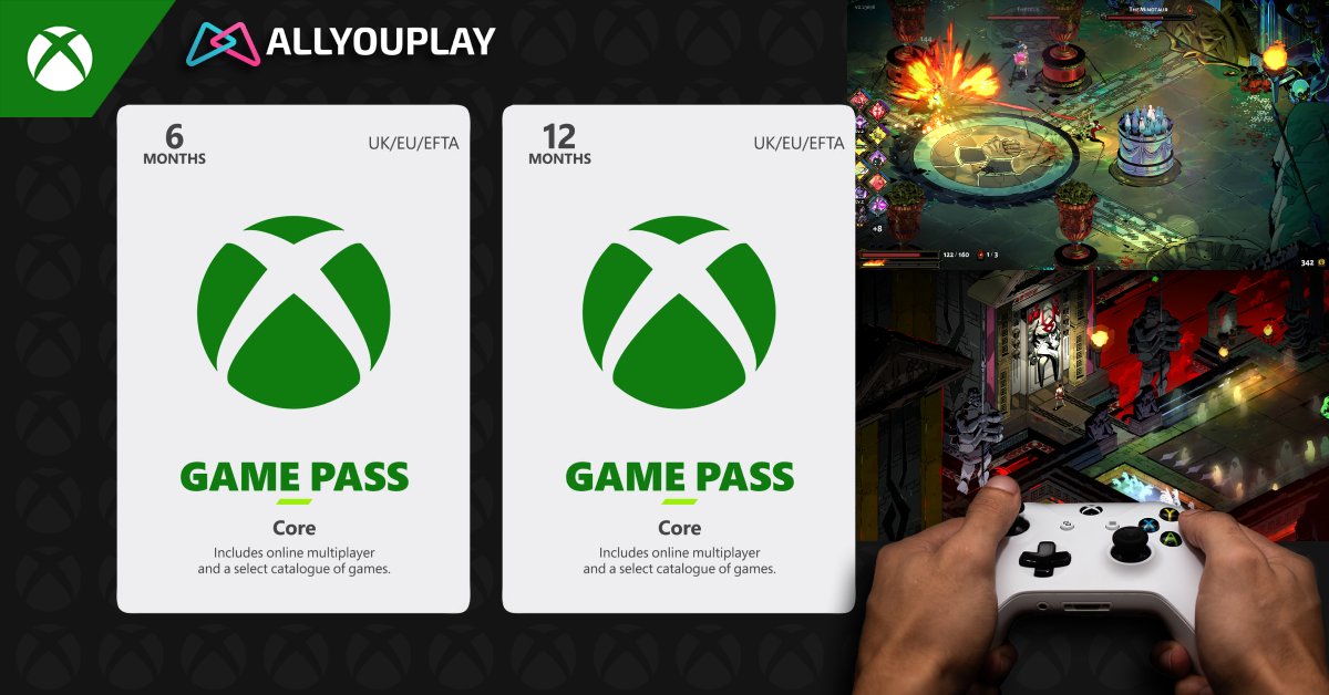 ALLYOUPLAY's tweet image. Access is power. Timing is everything.

🔓 Xbox Game Pass Core
• 6 Months — 33.99€
• 12 Months — 59.49€

One membership. Endless sessions. No interruptions.
Stack your time, secure your spot, and keep the momentum rolling.

This is how you stay in the game — without slowing…