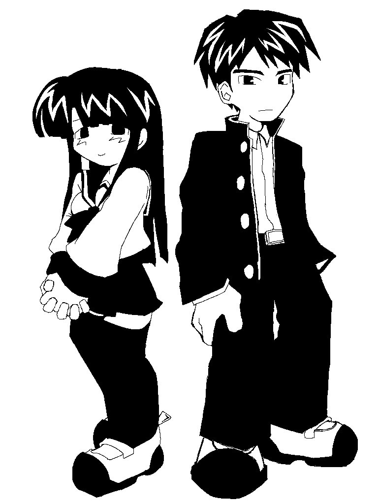 久しぶりにメガネ以外の男キャラを描いた