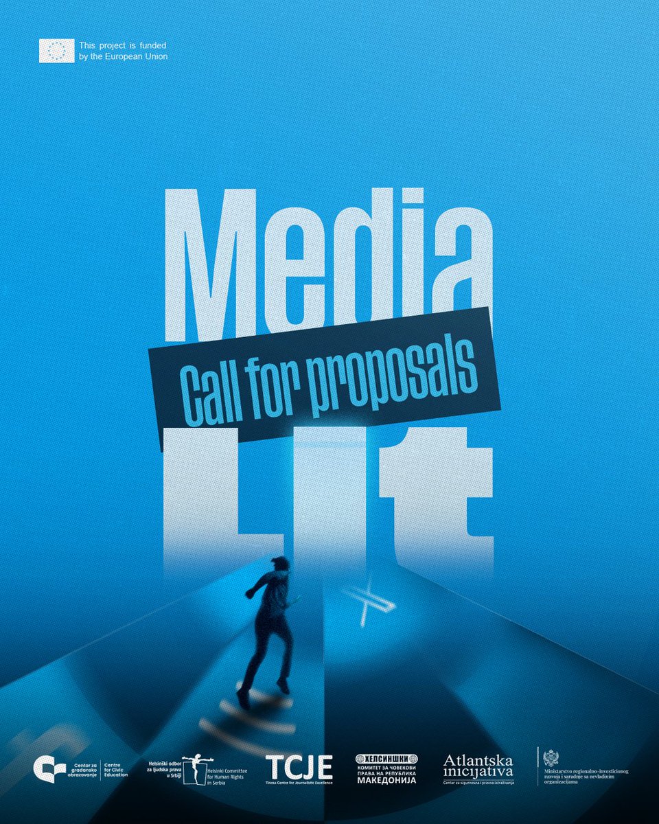 📢 CALL FOR PROPOSALS 
🇲🇪🇧🇦🇲🇰🇦🇱🇷🇸

Support for projects of local media outlets and CSOs in the Western Balkans 🎙️📰

The call aims to enhance the capacities of journalists and media to exercise the right to freedom of expression, access to information and media pluralism, as well