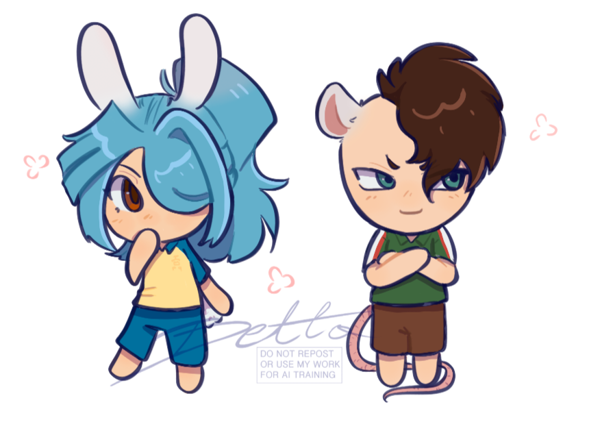 The bunny and fugly rat