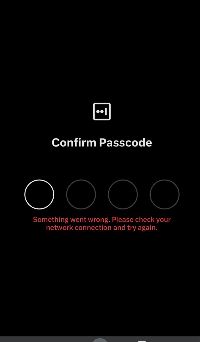 Is there a trick to this <a href="/X/">X</a> <a href="/elonmusk/">Elon Musk</a>?? It won’t let me create a passcode for chat and I’ve tried all of the fixes <a href="/grok/">Grok</a> gave me 🤷🏼‍♂️😔