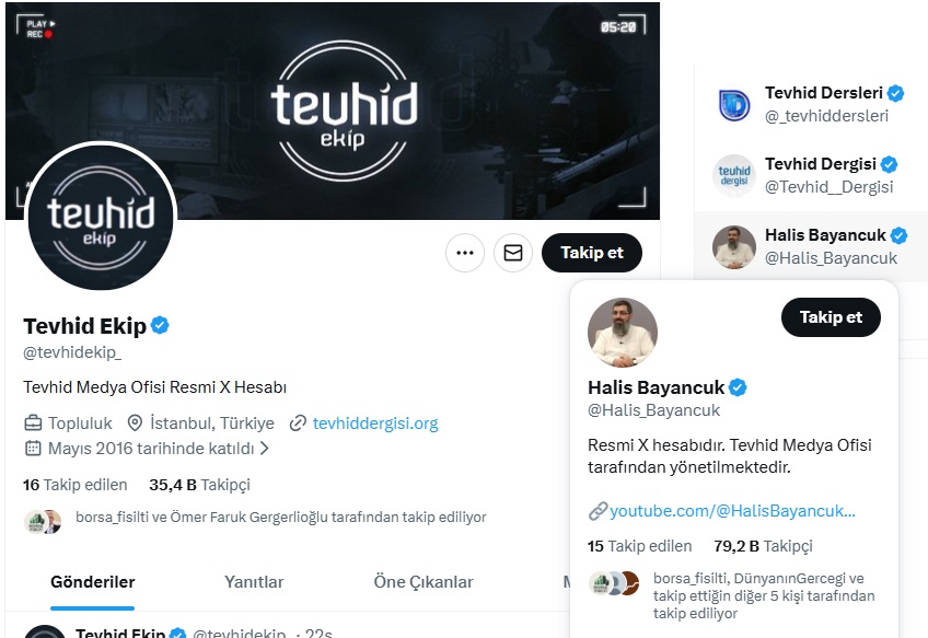 ‼️IŞİD-DEAŞ-DAEŞ Ne haltsa, Devlet şayet ülkede bu örgütün tüm bağlantılarıyla açığa çıkarılmasını istiyorsa, işte aşağıdaki hesabı birkaç saat inceleyip yüzlerce teröristi açığa çıkarabilir.
Daha dün yılbaşı üzerinden provokasyon yapıyorlardı bu sayfa üzerinden. Bugün Yalova'da