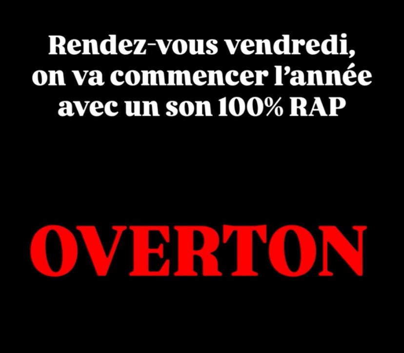Kulturlesite_'s tweet image. 🚨 GIMS annonce la sortie d’un single 100% RAP !! 

« OVERTON » 

🗓️ VENDREDI