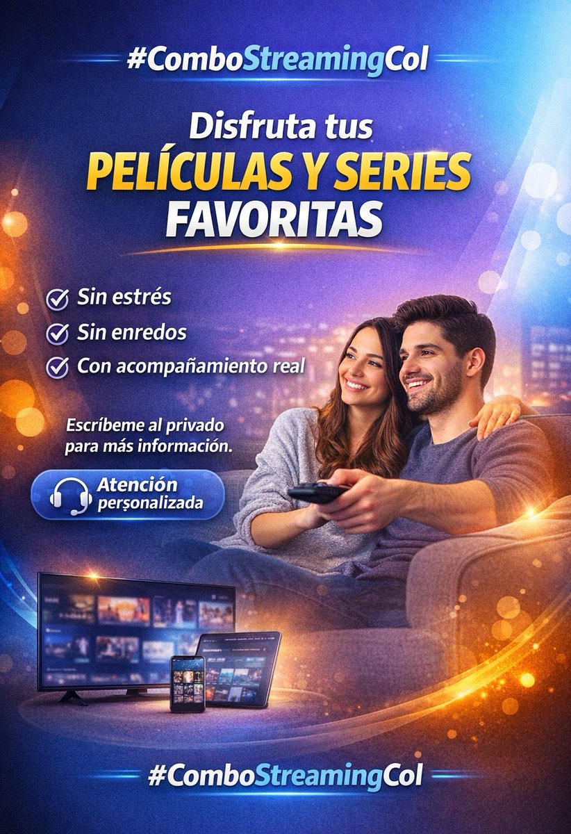 Col_Streaming's tweet photo. Venta de #plataformas #streaming 100% confiables, solo en #Colombia

Más info vía: #WhatsApp https://t.co/gqn2XpftRt 

#DisneyPlus #ParamountPlus #plataformasdigitales #Series #Peliculas #FPC #Ventasonline #Marketing #Netflix #Bogotá #Medellín #Rauw #StrangerThings5 https://t.co/lWK2wCMNlY