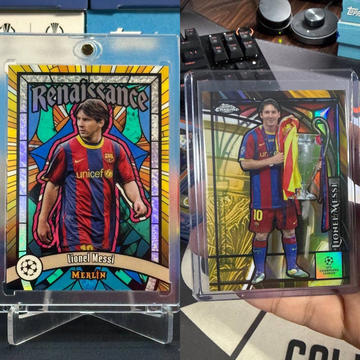 Tanavit23's tweet image. me 10 mins ago: “yeah I’m done with this hobby”
the hobby: hands me Messi twice back to back days
@CardPurchaser #messi