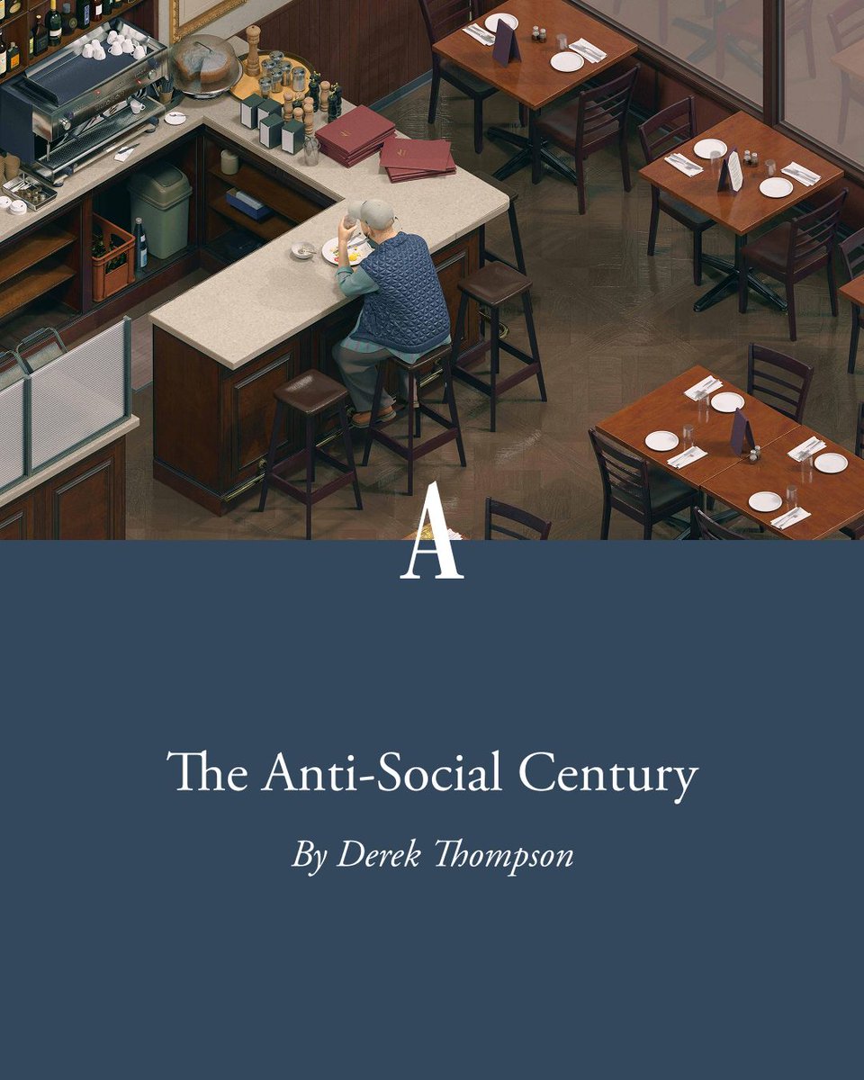 Americans are now spending more time alone than ever, <a href="/DKThomp/">Derek Thompson</a> wrote in January. It’s changing our personalities, our politics, and even our relationship to reality.

Spend time with one of The Atlantic’s most-read stories of 2025: theatln.tc/1Dpgaik7