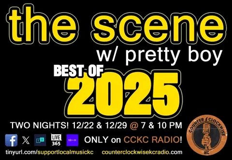 Churkendooser's tweet image. TO-NITE: It's time for the 2nd half of The Scene's #Bestof2025 list, ONLY on #CCKC Radio! 

Monday @ 7 &amp;amp; 10 PM Central
ONLY on #CCKCRadio
counterclockwisekcradio.com

tinyurl.com/CounterClockwi…
@Live365 &amp;amp; @tunein: search "CounterClockwiseKC"

tinyurl.com/supportlocalmu…

#supportlocalmusic