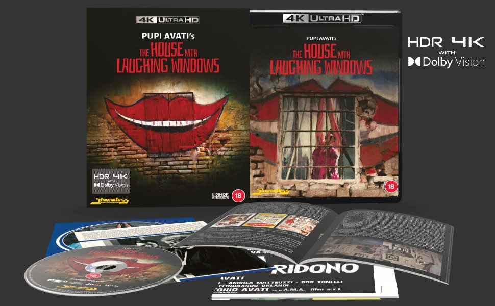 SFXmagazine's tweet image. Cult horror masterpiece The House With Laughing Windows is finally presented as the filmmakers intended, in HDR 4K &amp;amp; Dolby Vision. Extras include: interviews with the director/key cast and crew, art cards, a Kim Newman booklet, poster. Retweet this; we’ll pick 1 winner on 5 Jan.