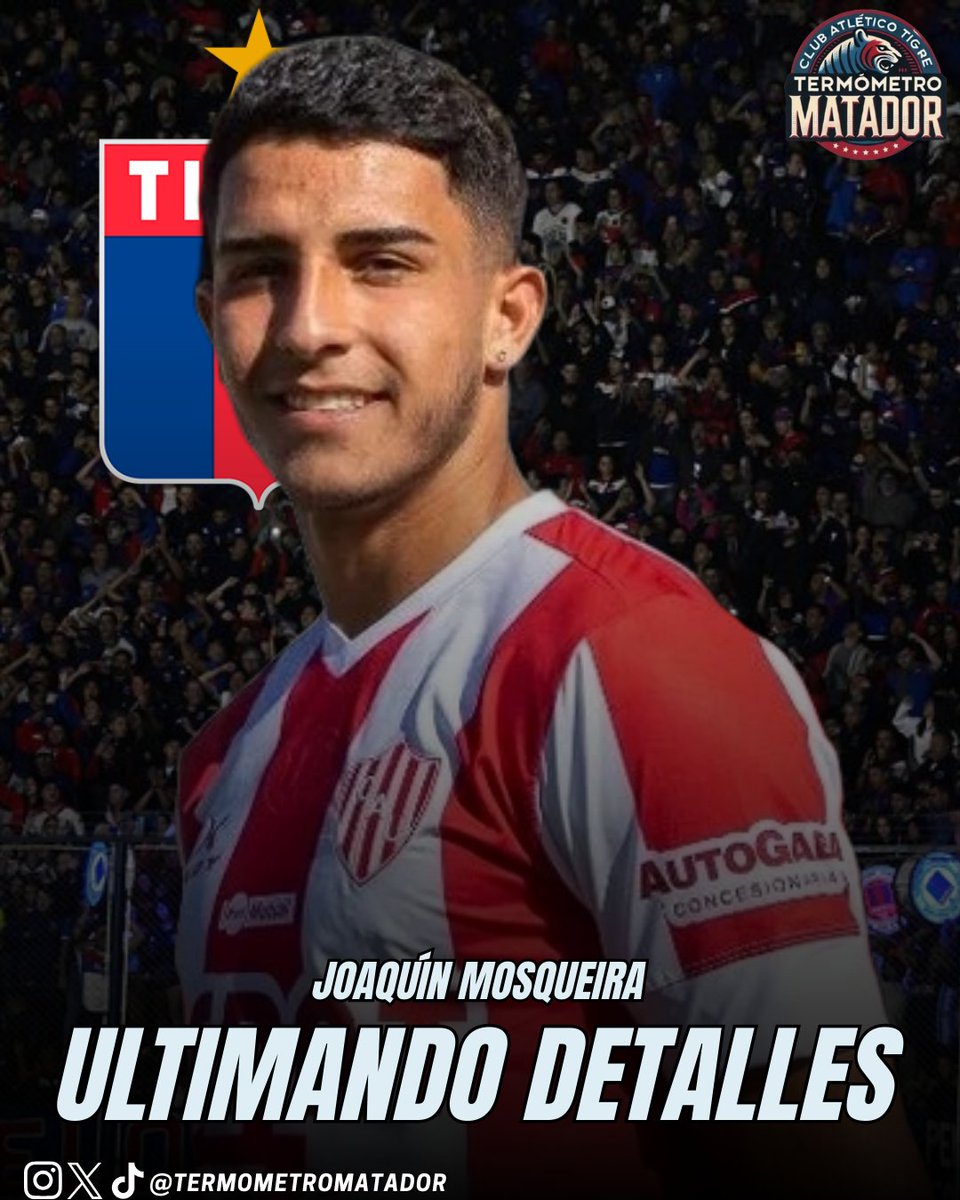 [#MercadoDePases] CARGANDO MOSQUEIRA ⏳

📌 En esta semana se estarían definiendo los últimos detalles para el contrato de Joaquín Mosqueira.

➡️ Recordemos que llego al #MatadorDeVictoria en forma de préstamo en conjunto con el pase de David Romero.

🐯 ¡Vamos Matadores, carajo!