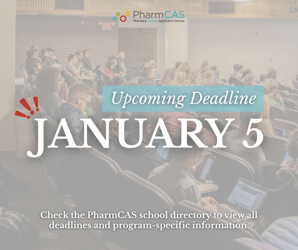 PharmCAS tweet media