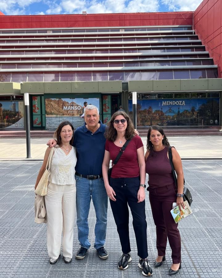AACarreteras's tweet photo. En el marco de la organización del XIX Congreso Argentino de Vialidad y Tránsito que realizaremos en 2026 nuestra presidenta, Emma Albrieu y la tesorera, Silvia Sudol, viajaron a Mendoza para visitar posibles locaciones junto a Osvaldo Romagnoli, administrador de la DPV local https://t.co/SR23E8qPPv