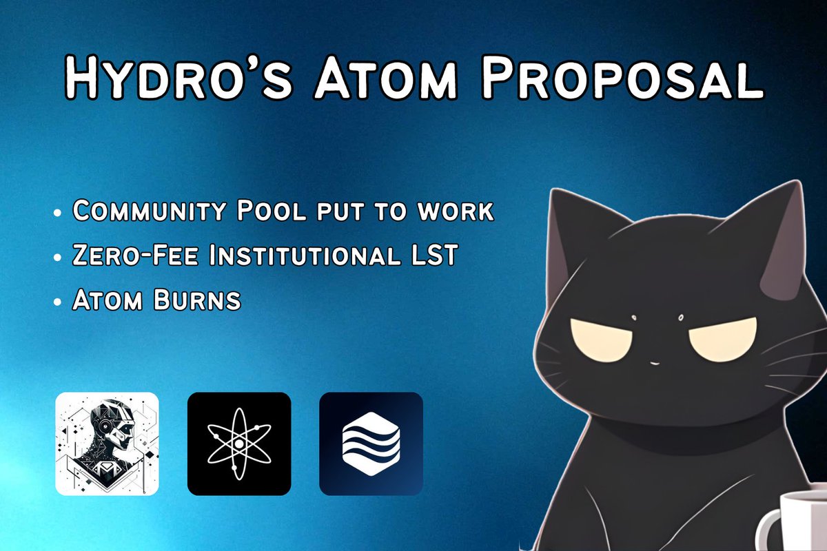 tonyler_'s tweet image. 1/ Hydro's 7M ATOM Proposal 🔥

A groundbreaking proposal just dropped that could transform how the @cosmos Hub generates value.

@hydromarkets wants to put 7M $ATOM from the community pool to work in DeFi and build a zero-fee institutional LST.

A thread 🧵 👇