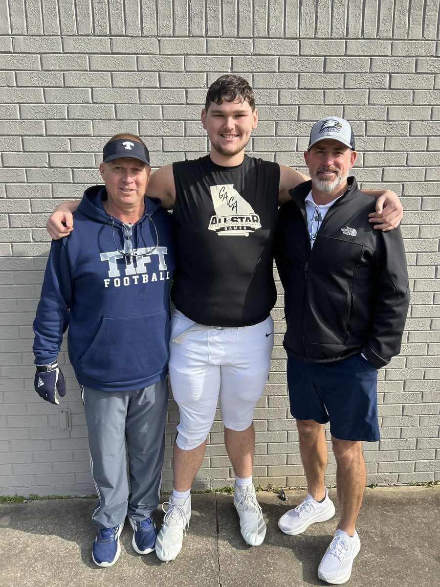 TiftFootball's tweet image. 💙🏈 Blue Devil Nation 🏈💙

One of our own, James Carr, is representing Tift County today in the 2025 GACA All-Star Football Game!

James, congratulations on this well-deserved honor. Go compete, play fast, play physical, and show everyone exactly what it means to be a Blue…