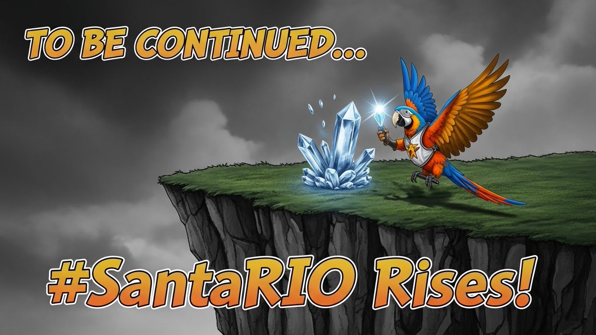 AmiiiBaby_'s tweet photo. Cliffhanger glory.
The Yule Crystal reforms, #SantaRIO rises.
What’s next for our Parrot hero? @rioonbonk1
#SantaRIO https://t.co/uiSXxcMuy7