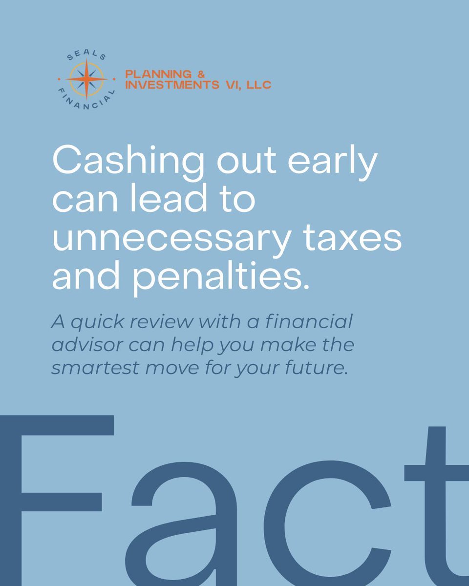 SealsFinancial's tweet image. Thinking about retiring or changing jobs at Toyota? Don’t assume cashing out your 401(k) is your only option.

You may be able to roll it over, keep it in your current plan, or transfer it to your next employer, all with different benefits and tax implications.