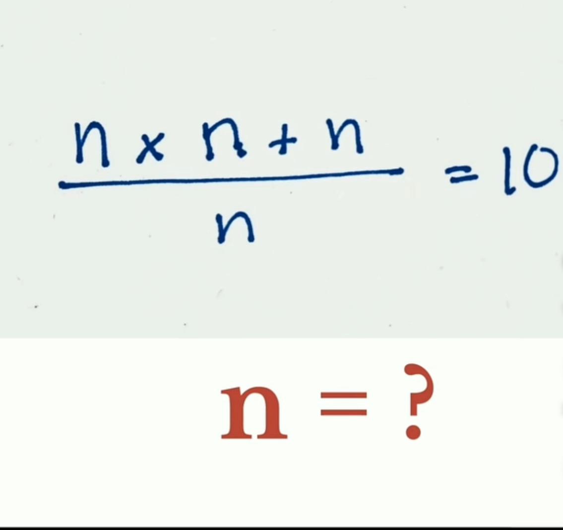 What's the value of n