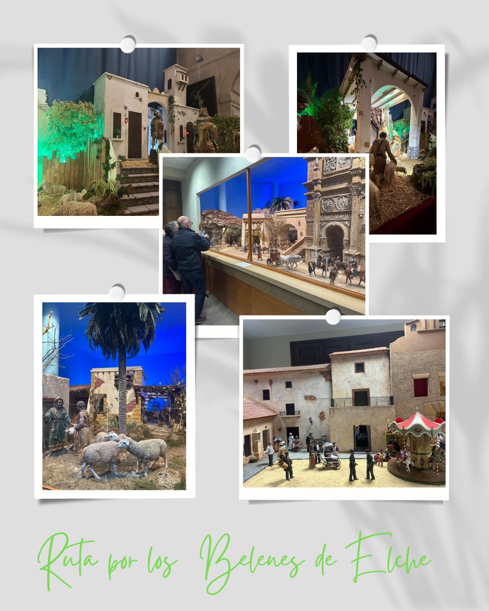 🌲 Una cita que no puede faltar cada año es la tradicional ruta por los Belenes de Elche. 

⛪ Tras la visita, el desayuno en la Cafetería África que cada año nos acoge con mucho cariño.