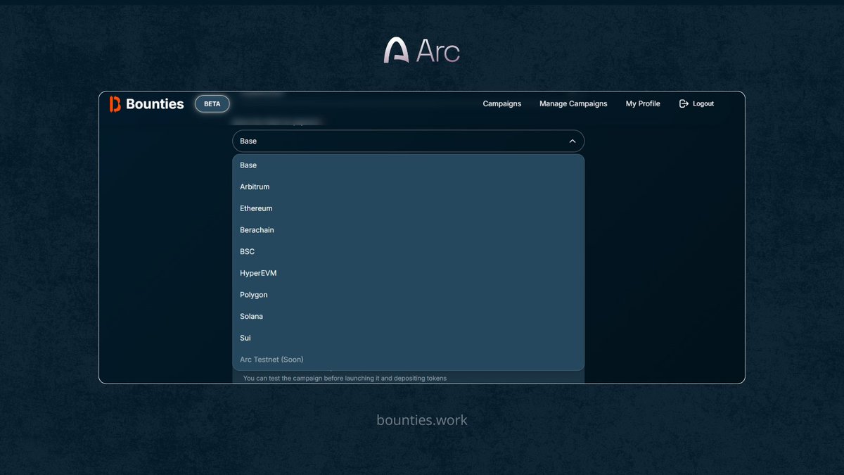 Bounties runs content campaigns exclusively in USDC simple, transparent and global.

Soon, <a href="/arc/">Arc</a> testnet campaigns will go live on our platform, connecting early builders with creators who actually ship.

If you’re building an ecosystem, this is the layer that matters.