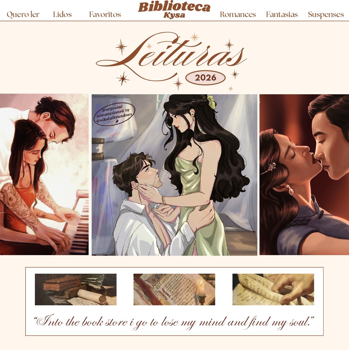 kysasagad's tweet image. ˖* ࣪ ⋆𖥔
          livros lidos em 2026
                                       — ˖𓍢ִ໋🤎✧˚.📃𓂃ִֶָ࣪   .