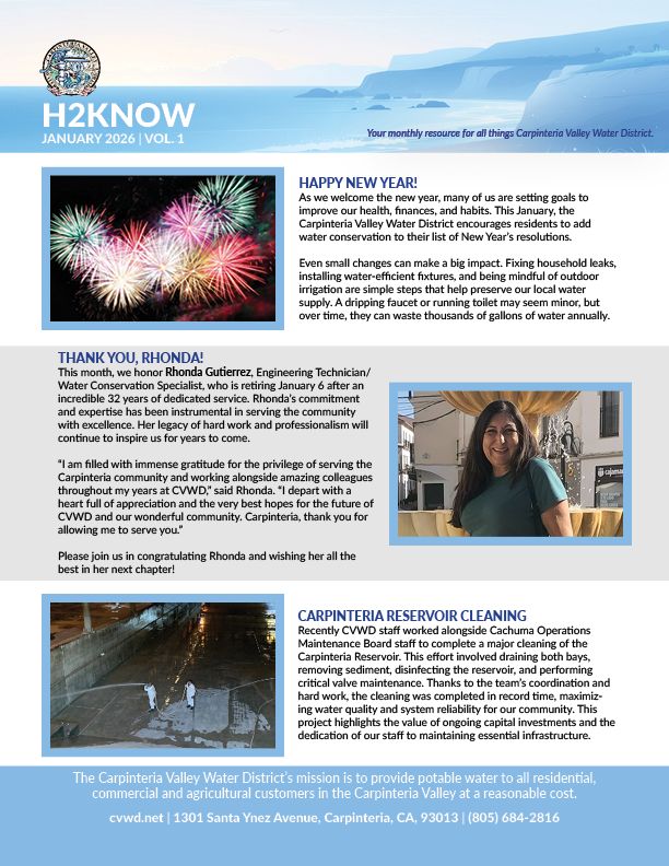 Carpinteria Valley Water District tweet media