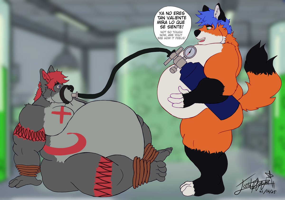 mexi_fox's tweet photo. Pensó que @EthanWolf475 se había salido con la suya pero le tocó el mismo destino en castigo 

🎨 @DorianArt4 https://t.co/K9yQS250G5
