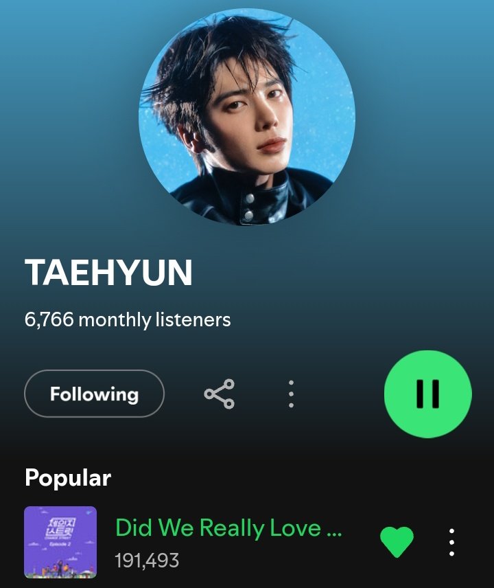 TXTChartData's tweet image. #TAEHYUN's "Did We Really Love" ( Change Street Ver.) has surpassed 191k stream and it's now available on his Spotify profile.

🔗open.spotify.com/artist/1kpVcaB…