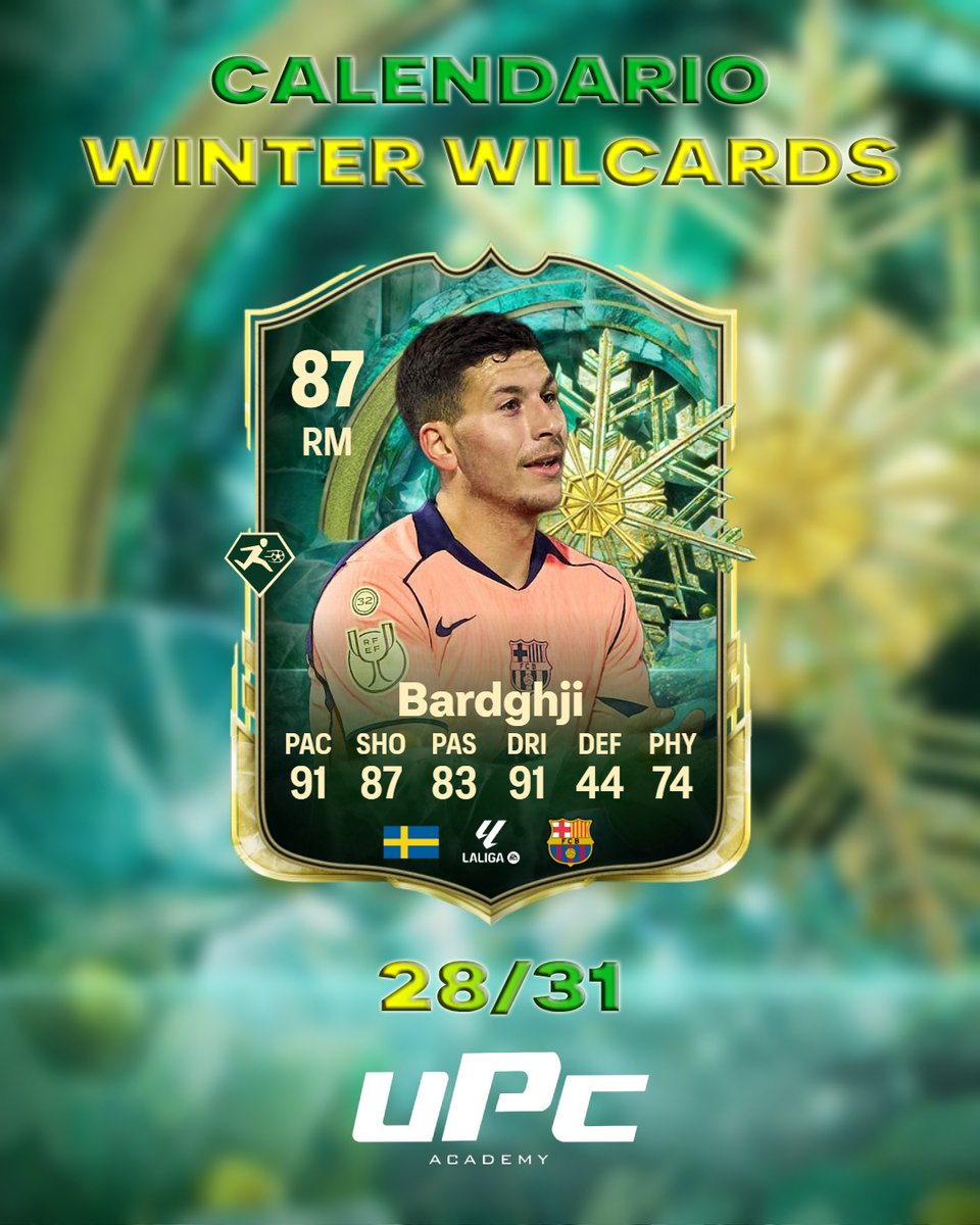 1 SBC por día WINTER WILDCARDS 🚨 28/31

Años anteriores, en diciembre, tuvimos SBC's por día. Ahora vamos a subir un jugador diario con el número del dorsal que corresponda al día.

Este sería el número 28. ¿Cuántos os lo haríais?🤔

📸<a href="/ToxideX11_EAFC/">UPC Toxi</a>

👉<a href="/ToxideX11_EAFC/">UPC Toxi</a>