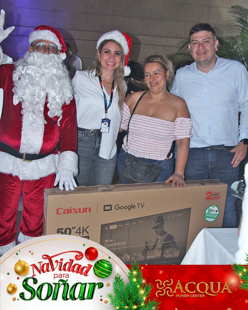🎁✨ Premios y sorpresas en Acqua Power Center ✨🎁
Durante nuestras novenas compartimos momentos especiales junto a nuestros visitantes, reconociendo su compañía con premios y detalles llenos de alegría 😊⚡.