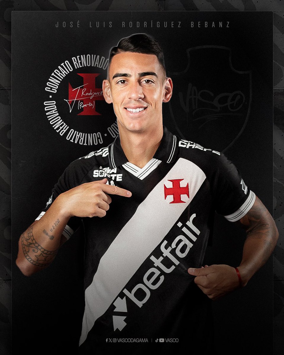 VascodaGama's tweet photo. Vasco acerta renovação com o lateral Puma Rodríguez até 2027 🇺🇾💢

➡️ Saiba mais: https://t.co/hPQwPnMdGM

#VascoDaGama https://t.co/xlrV0rHLLb