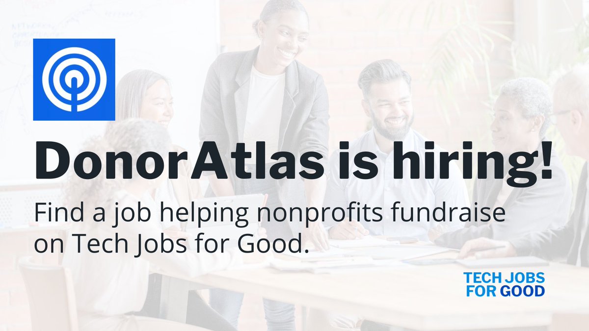 Tech Jobs for Good tweet media