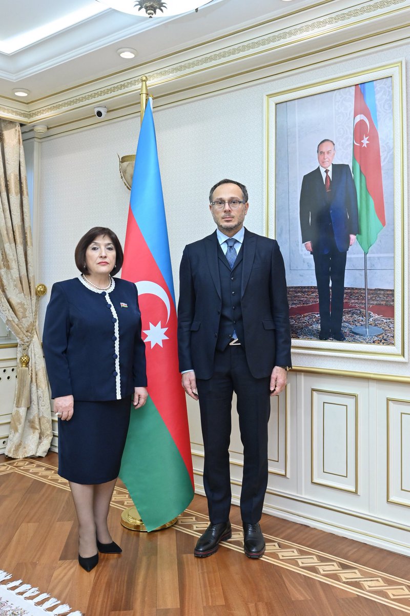 Speaker_Az's tweet photo. Bu gün TÜRKPA-nın Baş katibi Ramil Həsən ilə görüş zamanı təşkilatın gələcək fəaliyyəti və perspektiv planları barədə fikir mübadiləsi apardıq. 

Today, during the meeting with Mr. Ramil Hasan, Secretary General of #TURKPA, we conducted an exchange of views regarding the organization’s future activities and prospective plans.