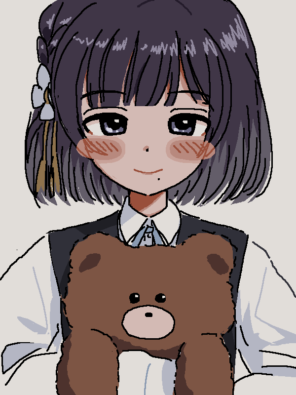 「#初星学園くまのぬいぐるみ抱えてる部」|⌒ ⌢のイラスト