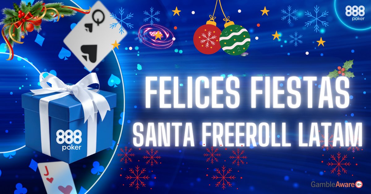 🎅 SANTA FREEROLL LATAM en <a href="/888poker/">888poker</a>🎄
Despedimos el año con un torneo de entrada gratis solo para Latinoamérica! 🔐 La contraseña te la enviaremos por mensaje privado cumpliendo estos pasos:
1) Déjanos tu mensaje de deseos para el 2026 ✍
2) Dale ME GUSTA ❤️
3) Comparte e invita