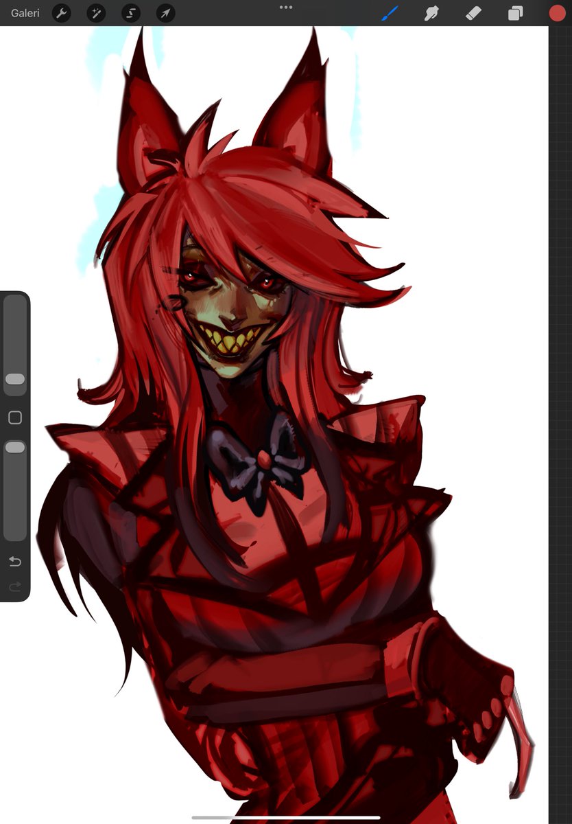 yanseeet's tweet photo. Okey I’m officially cooked 

#FemAlastor #Hazbinhotel #HazbinHotelAlastor https://t.co/M91UEJpYlJ