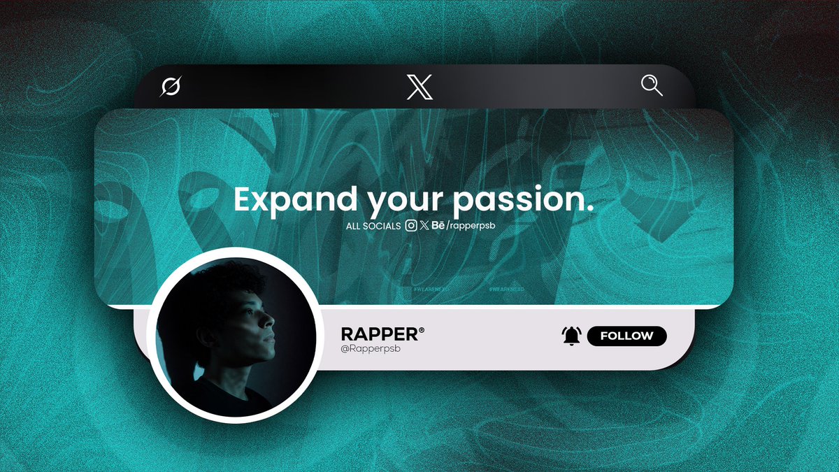Rapperpsb's tweet image. EXPAND YOUR PASSION®

New visual identity including Face Reveal... 👇🖌

Complete brand on ⤵
behance.net/gallery/241243…